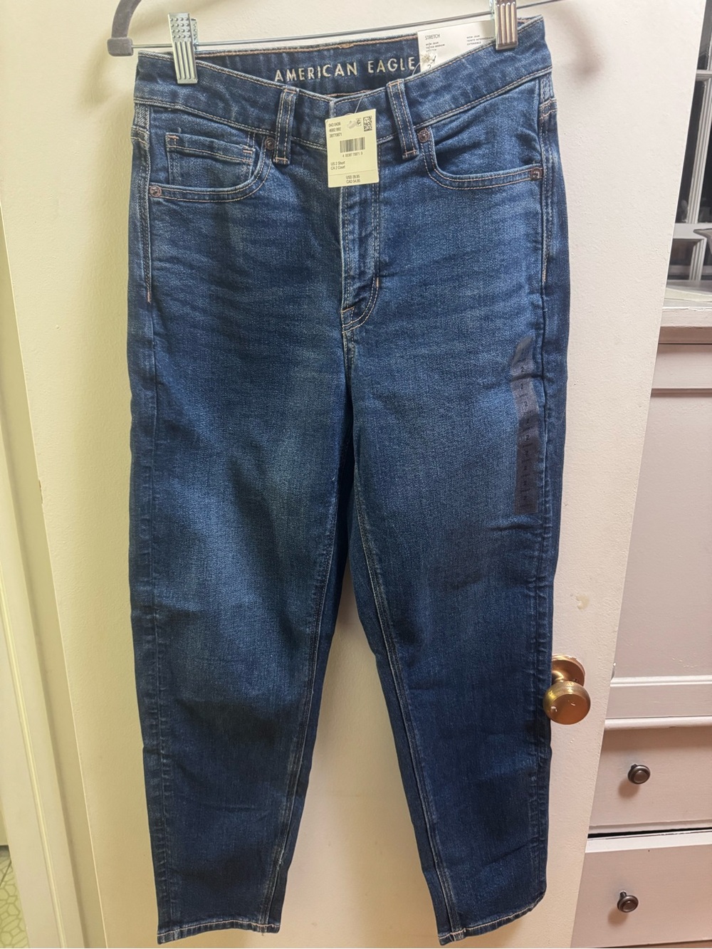 American Eagle Outfitters Men's Indigo Slim Straight Jeans NWT 2 short